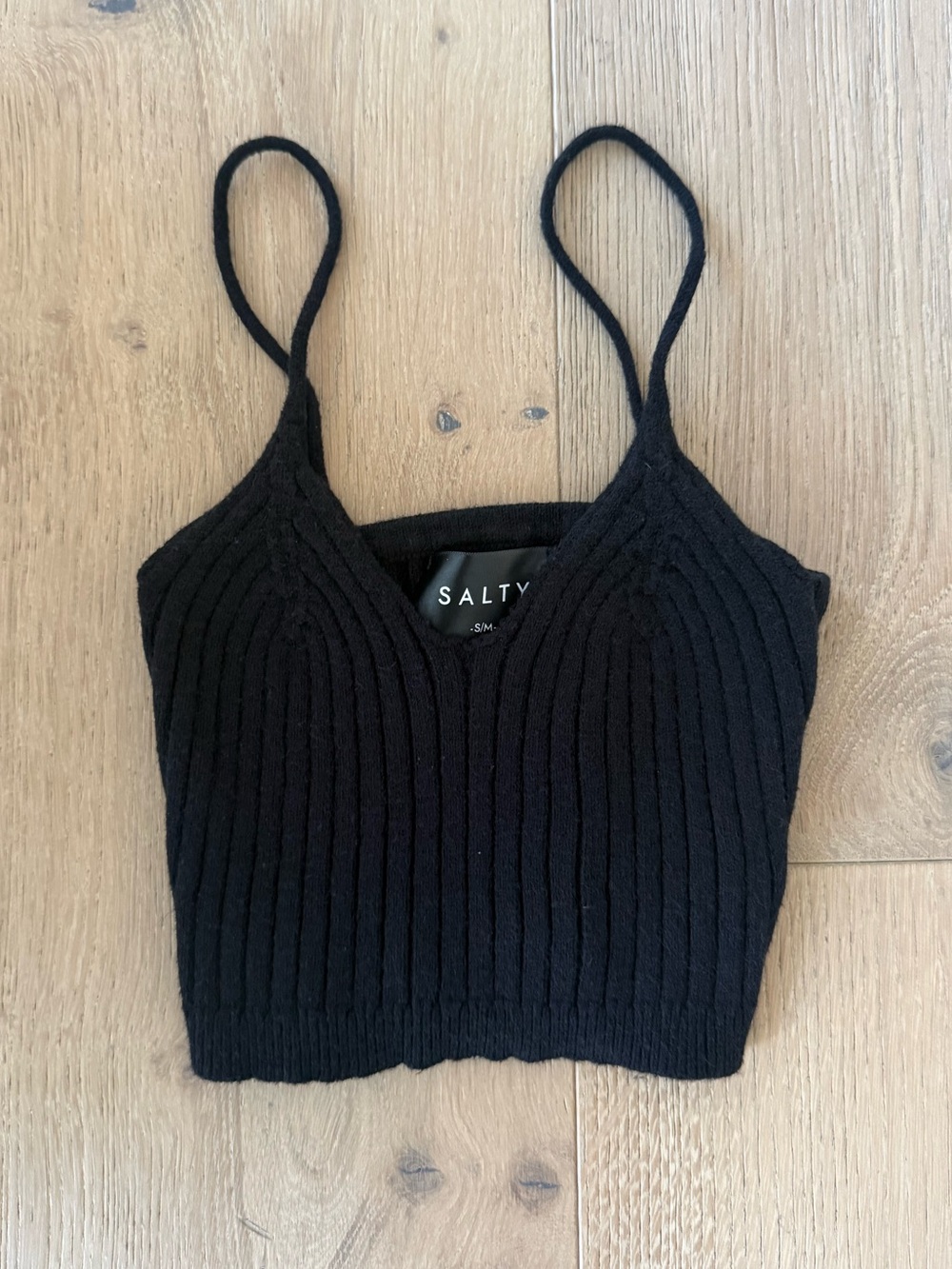 Salty Knit Cropped Tank Top